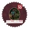 Dark Red Suede Mat Board for 11x14 Frames - Oval Opening for 8x10 Photos